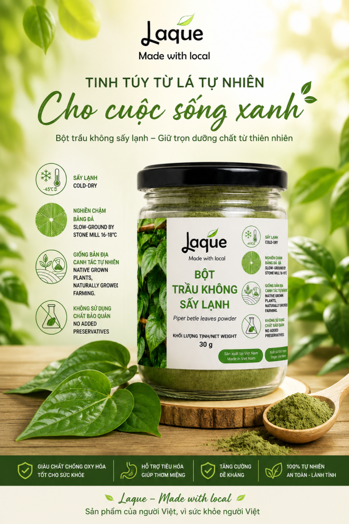 bột trầu sấy lạnh